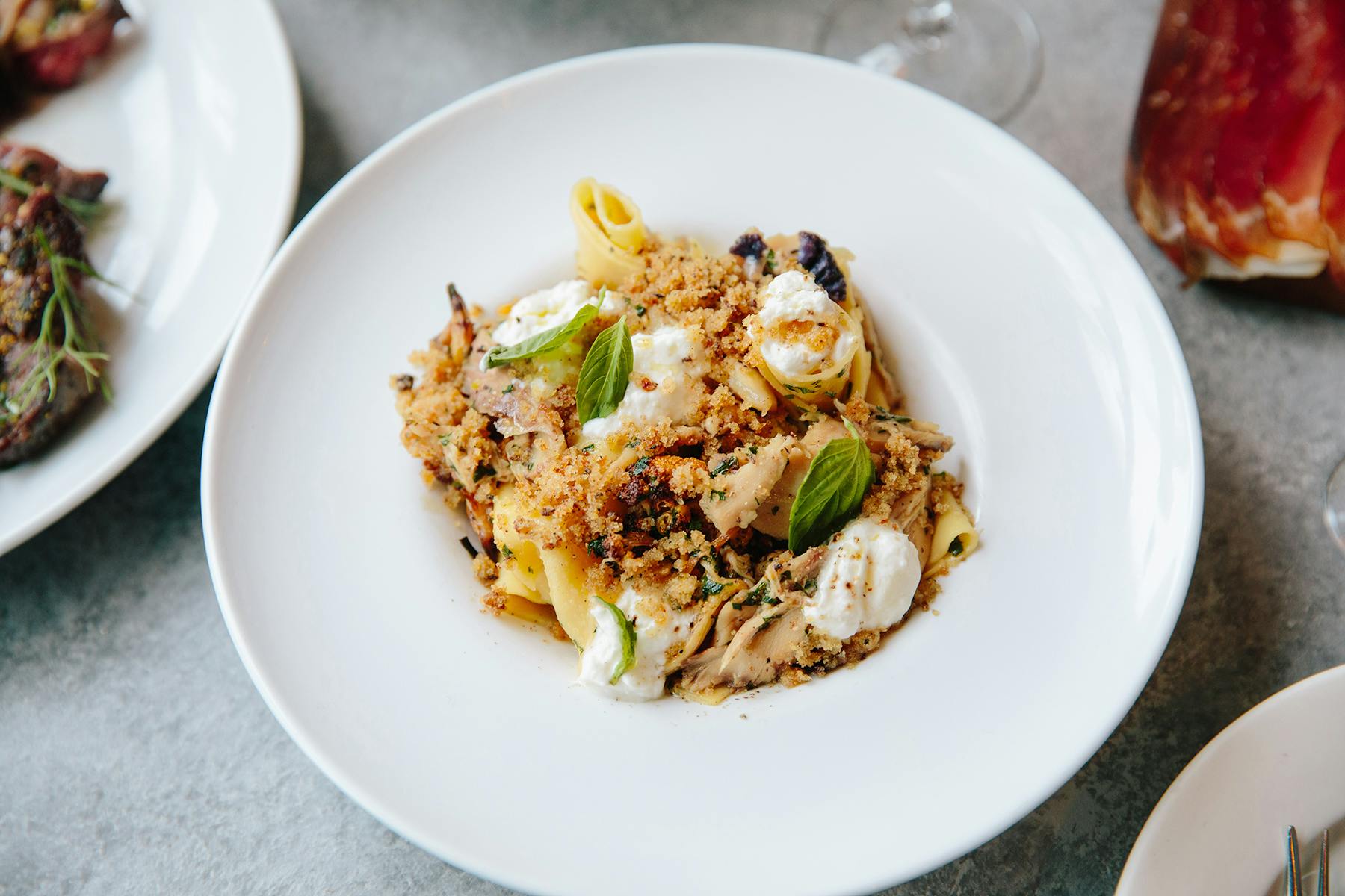 a plate of pasta